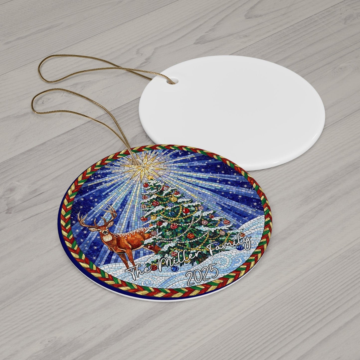 Mosaic Christmas Tree Ornament