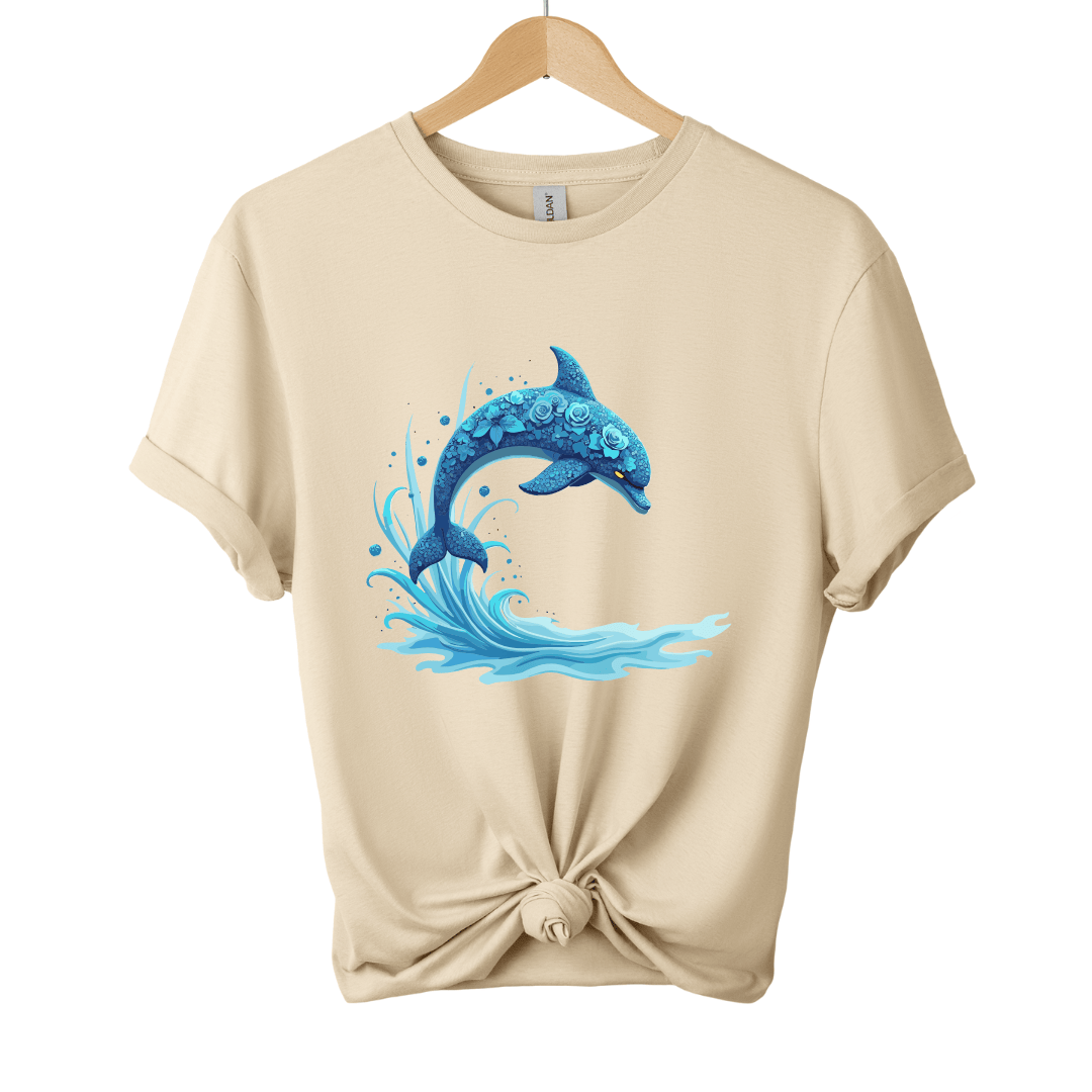 Floral Dolphin T-Shirt