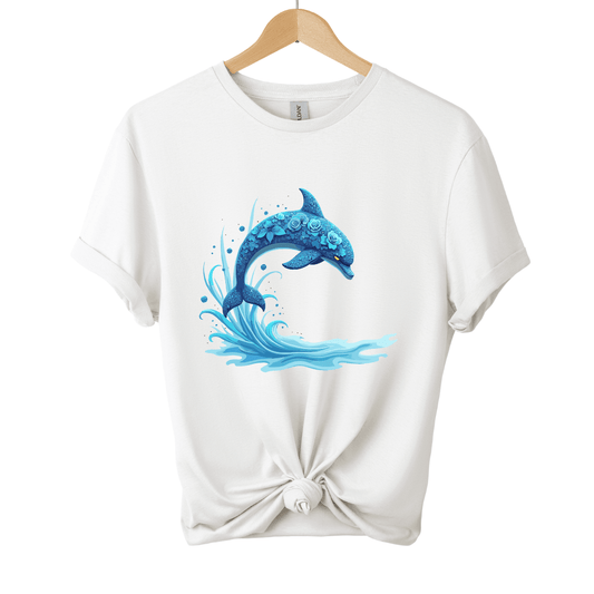 Floral Dolphin T-Shirt