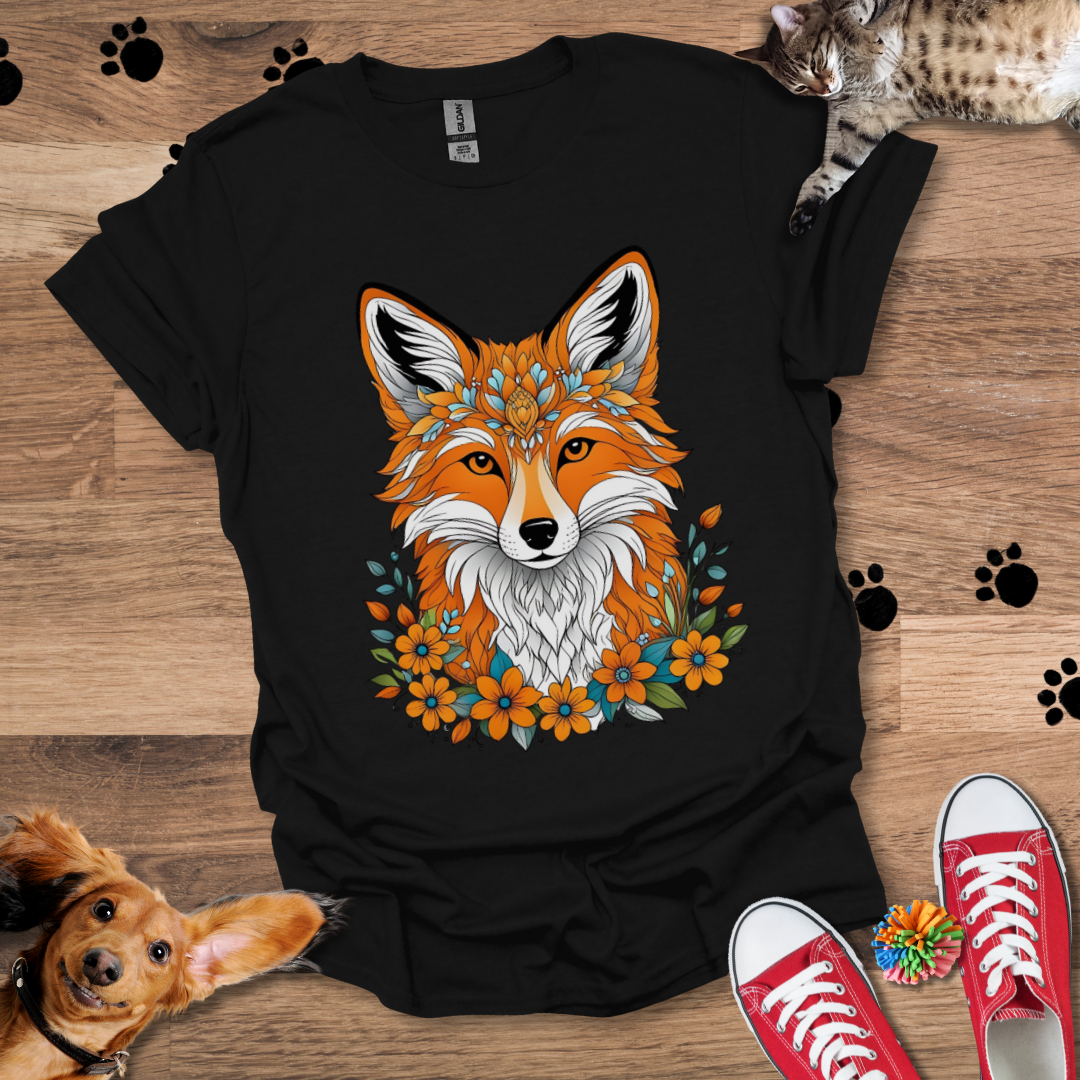 Floral Fox T-Shirt 022