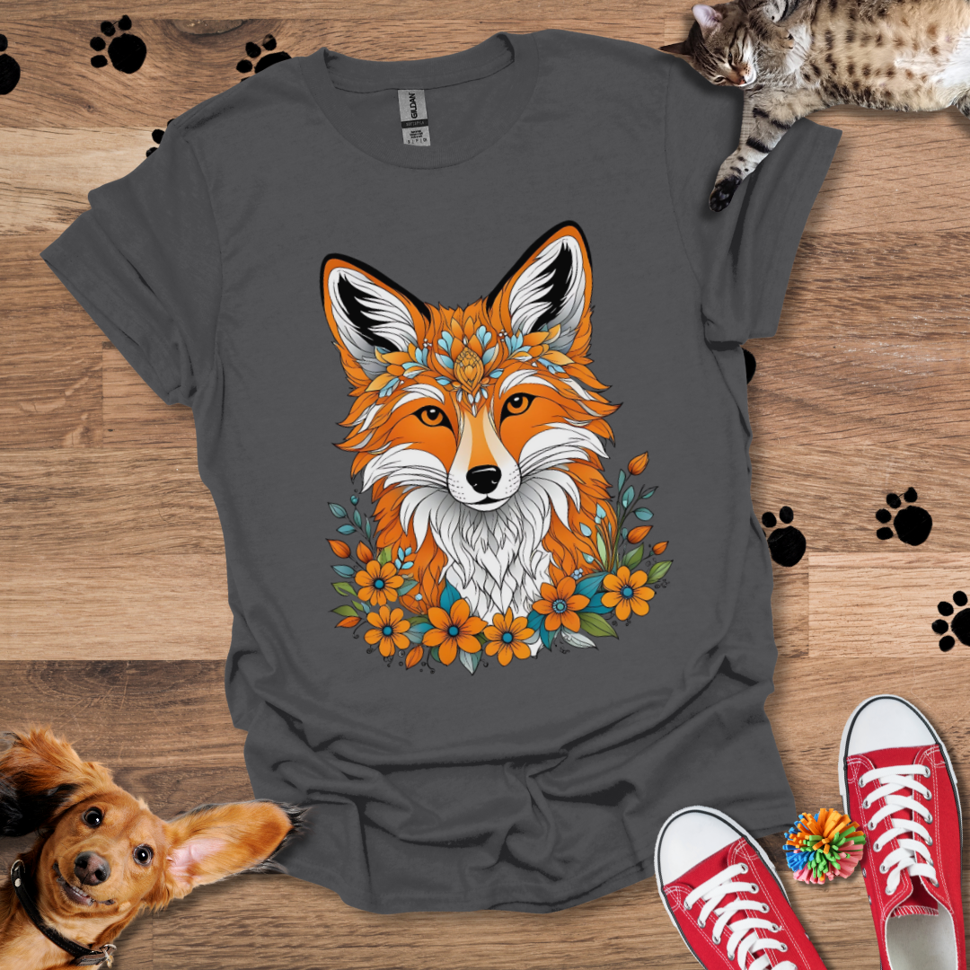 Floral Fox T-Shirt 022