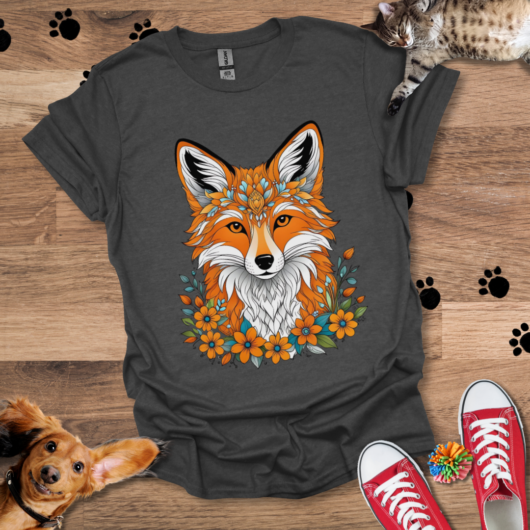 Floral Fox T-Shirt 022