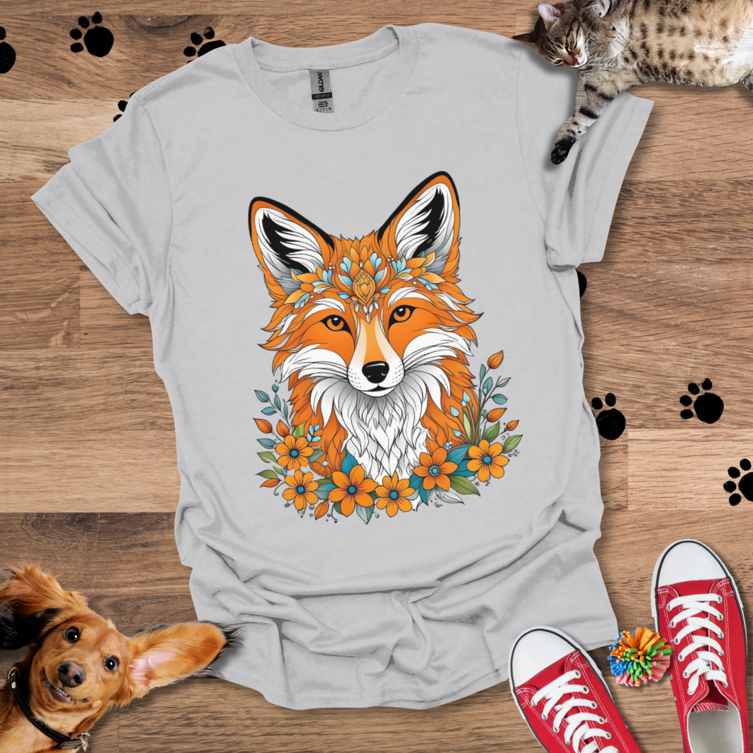 Floral Fox T-Shirt 022