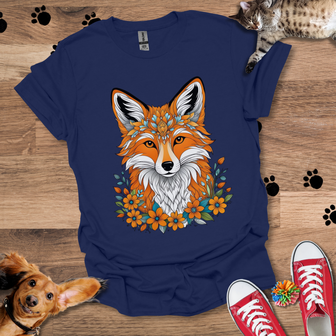 Floral Fox T-Shirt 022