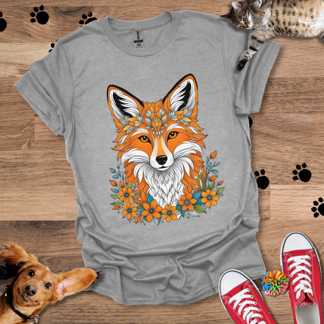 Floral Fox T-Shirt 022