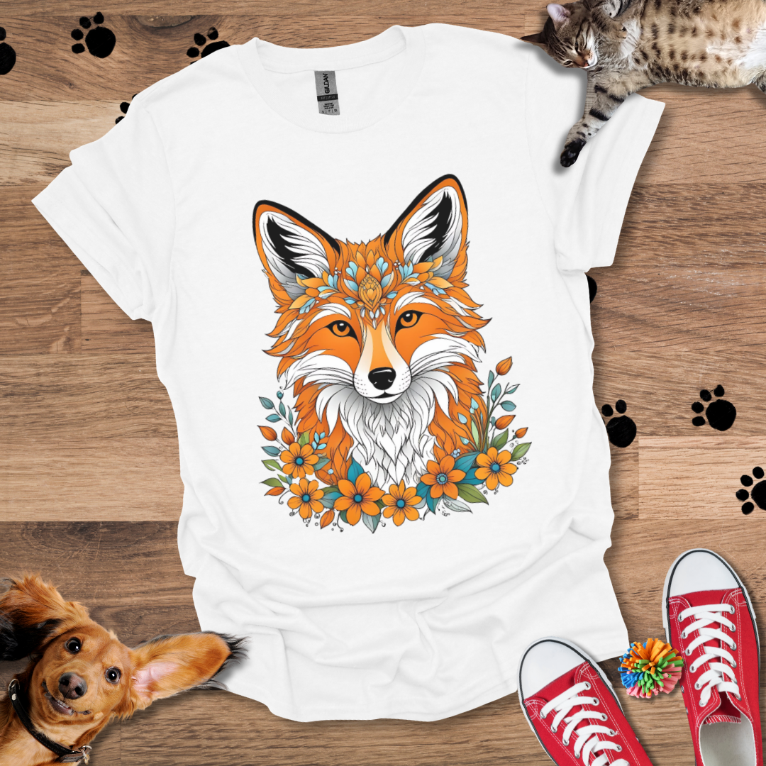 Floral Fox T-Shirt 022