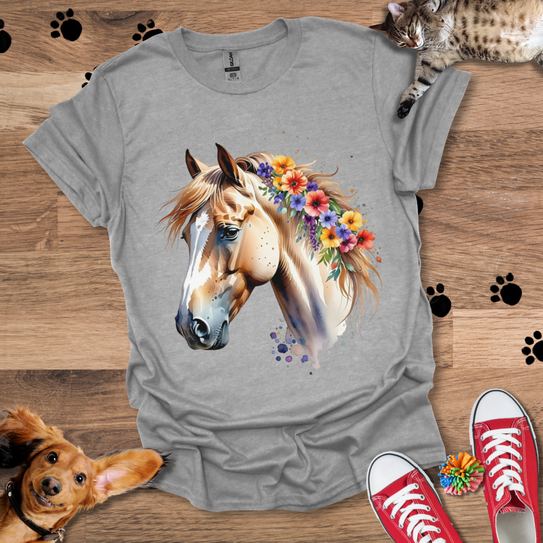 Floral Mane T-Shirt 023