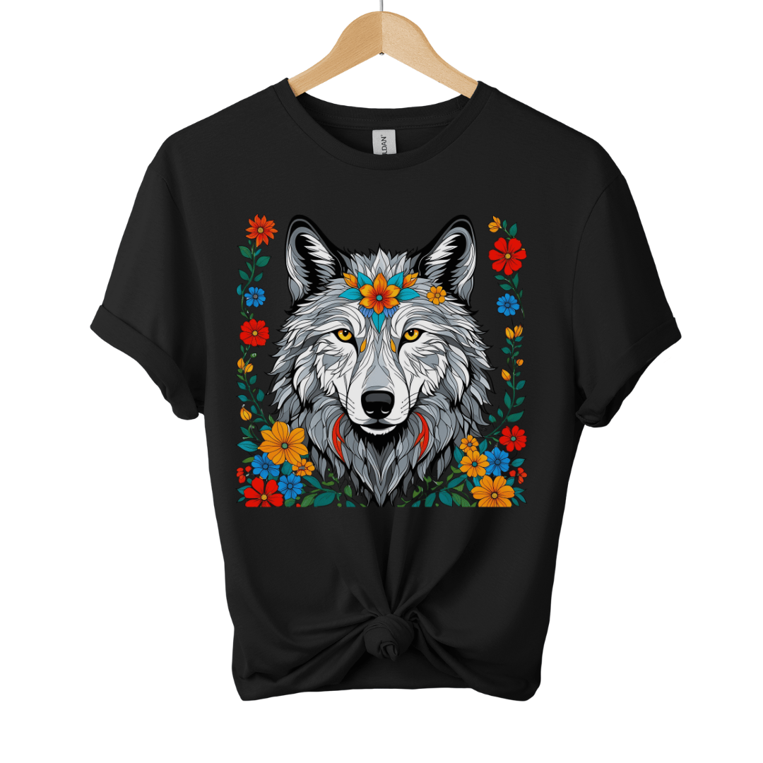 Wolf Wildflowers T-Shirt