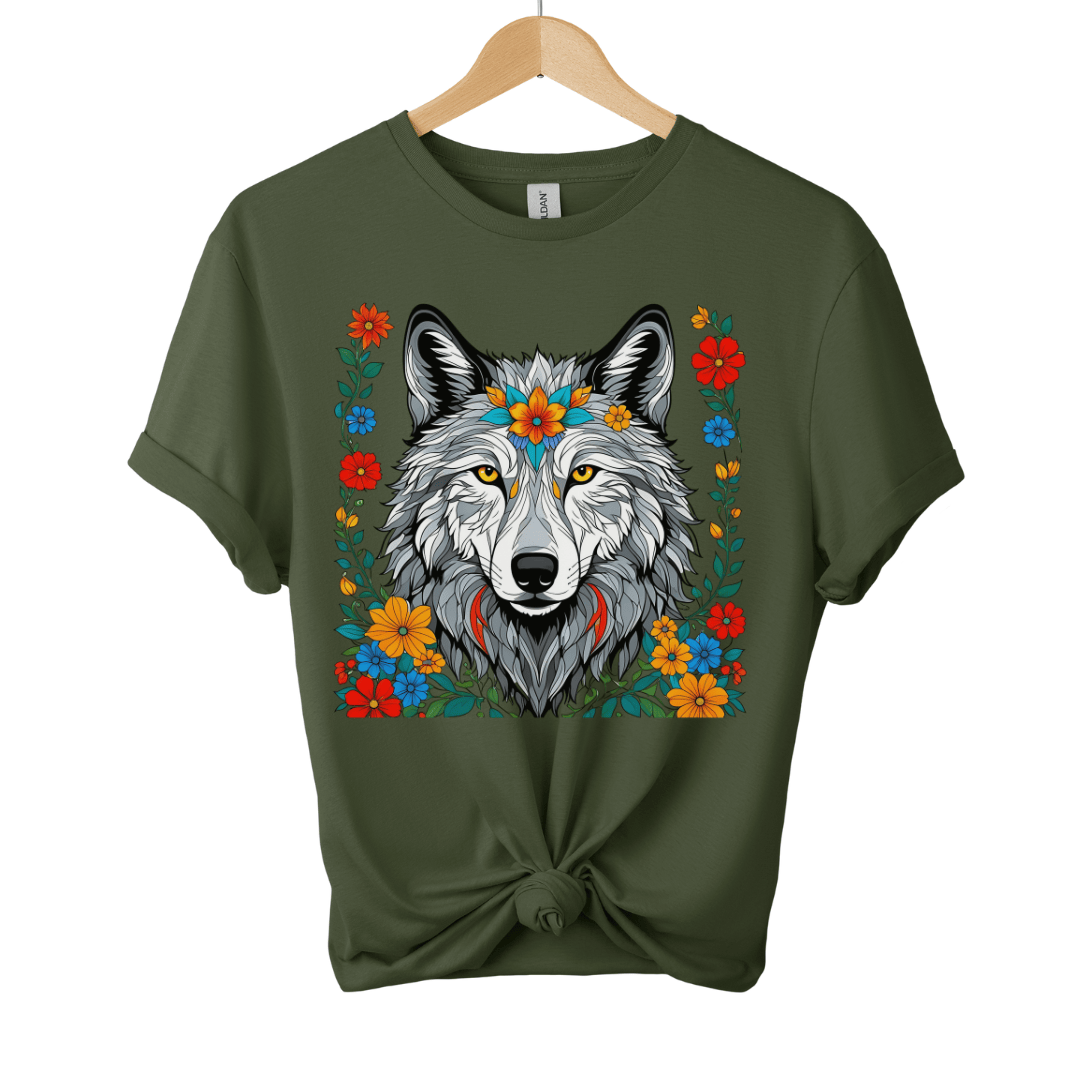 Wolf Wildflowers T-Shirt