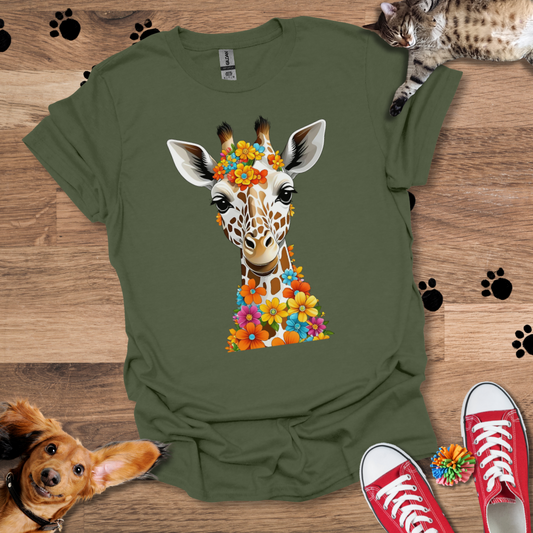 Giraffe Garland T-Shirt 038