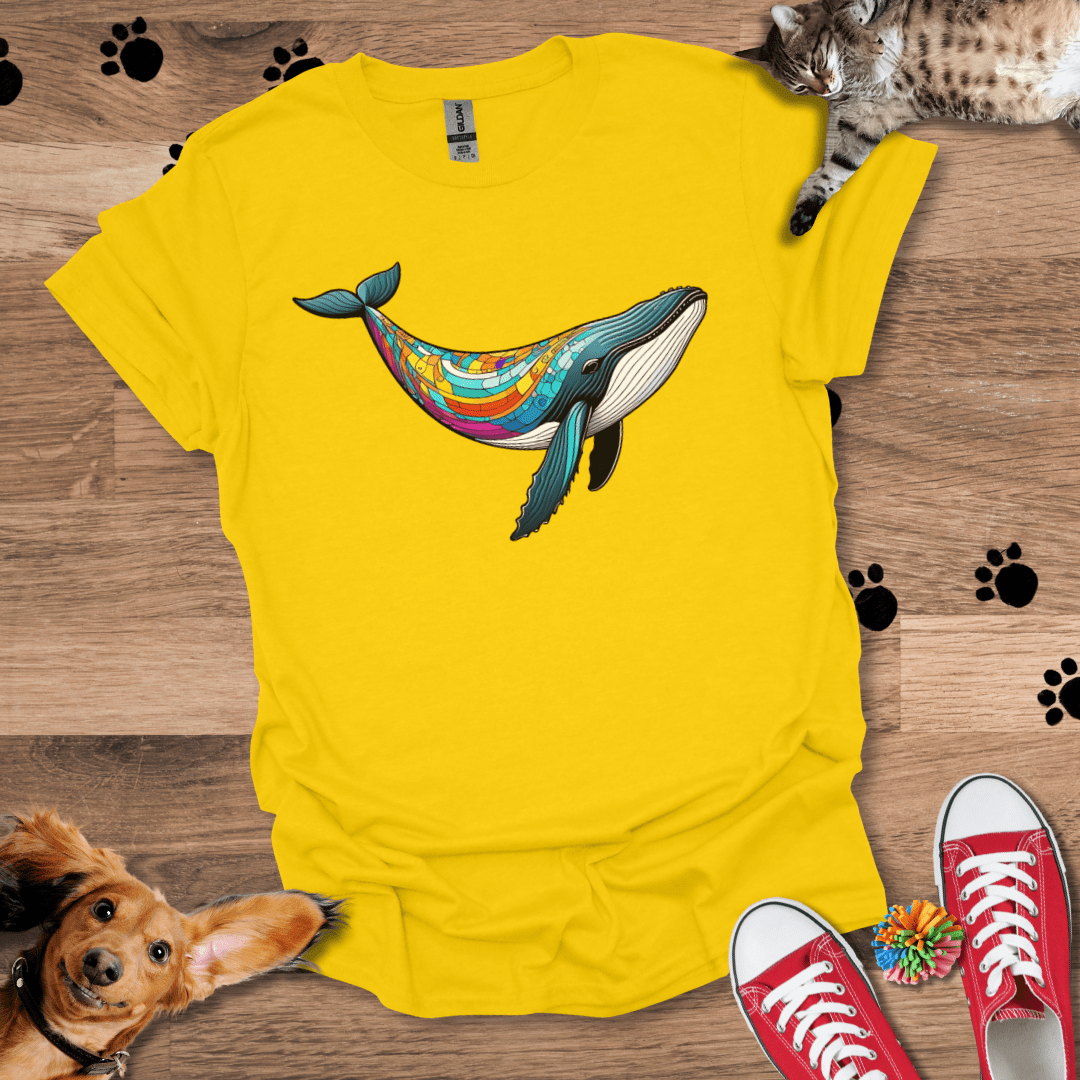 Mosaic Whale T-Shirt 044