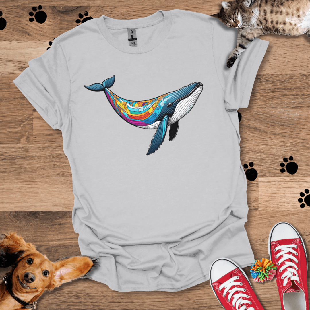 Mosaic Whale T-Shirt 044