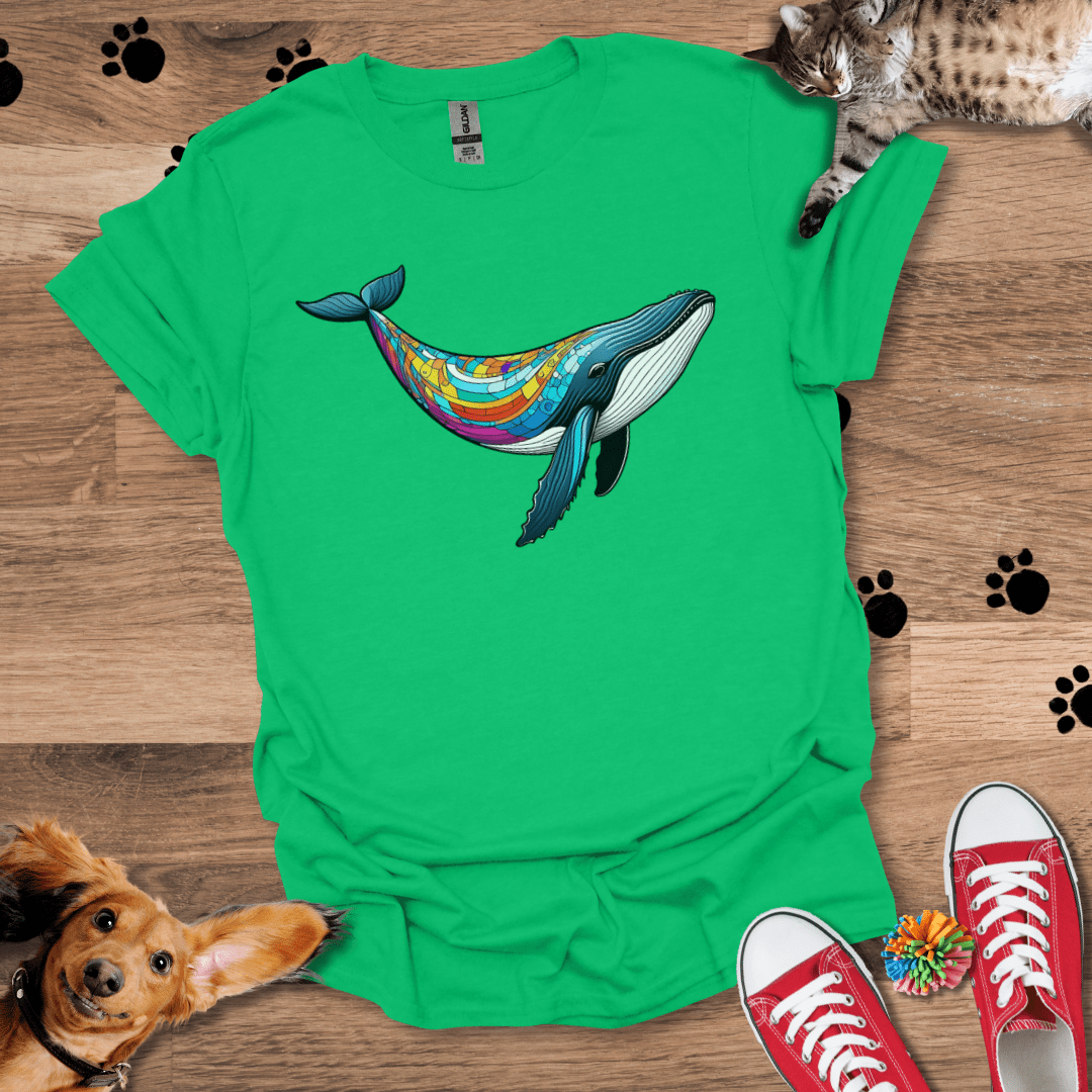 Mosaic Whale T-Shirt 044