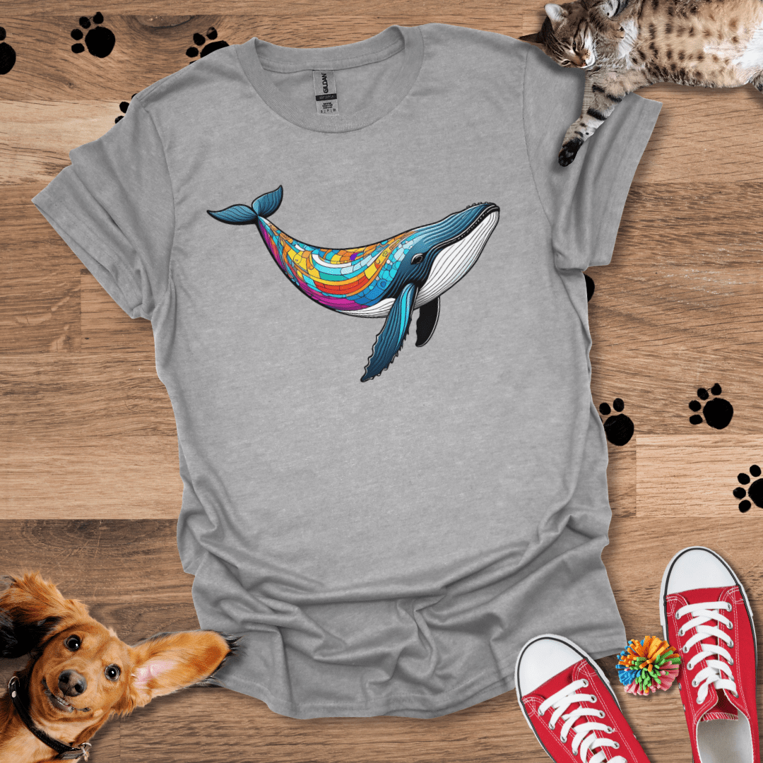 Mosaic Whale T-Shirt 044