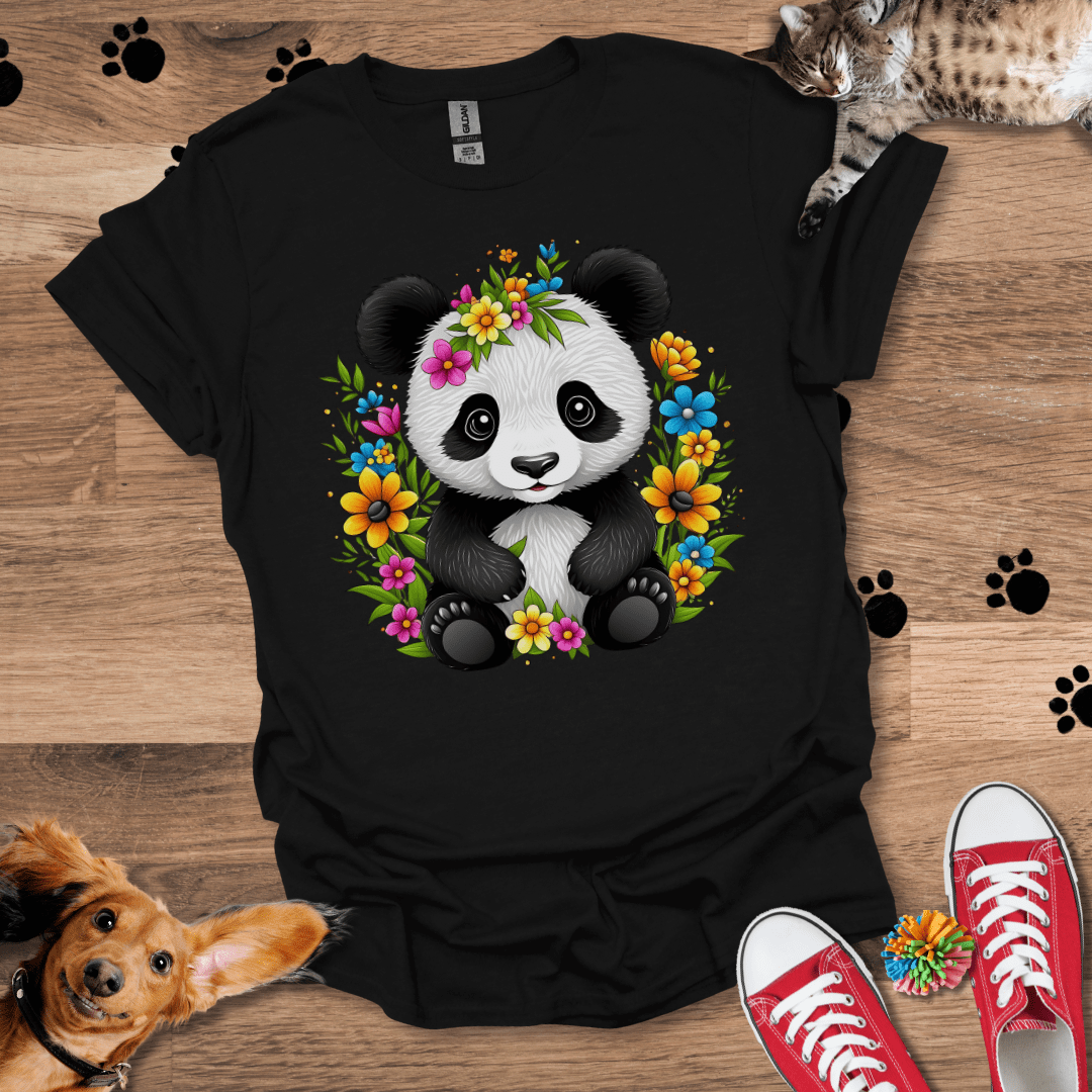 Panda Petals T-Shirt 048