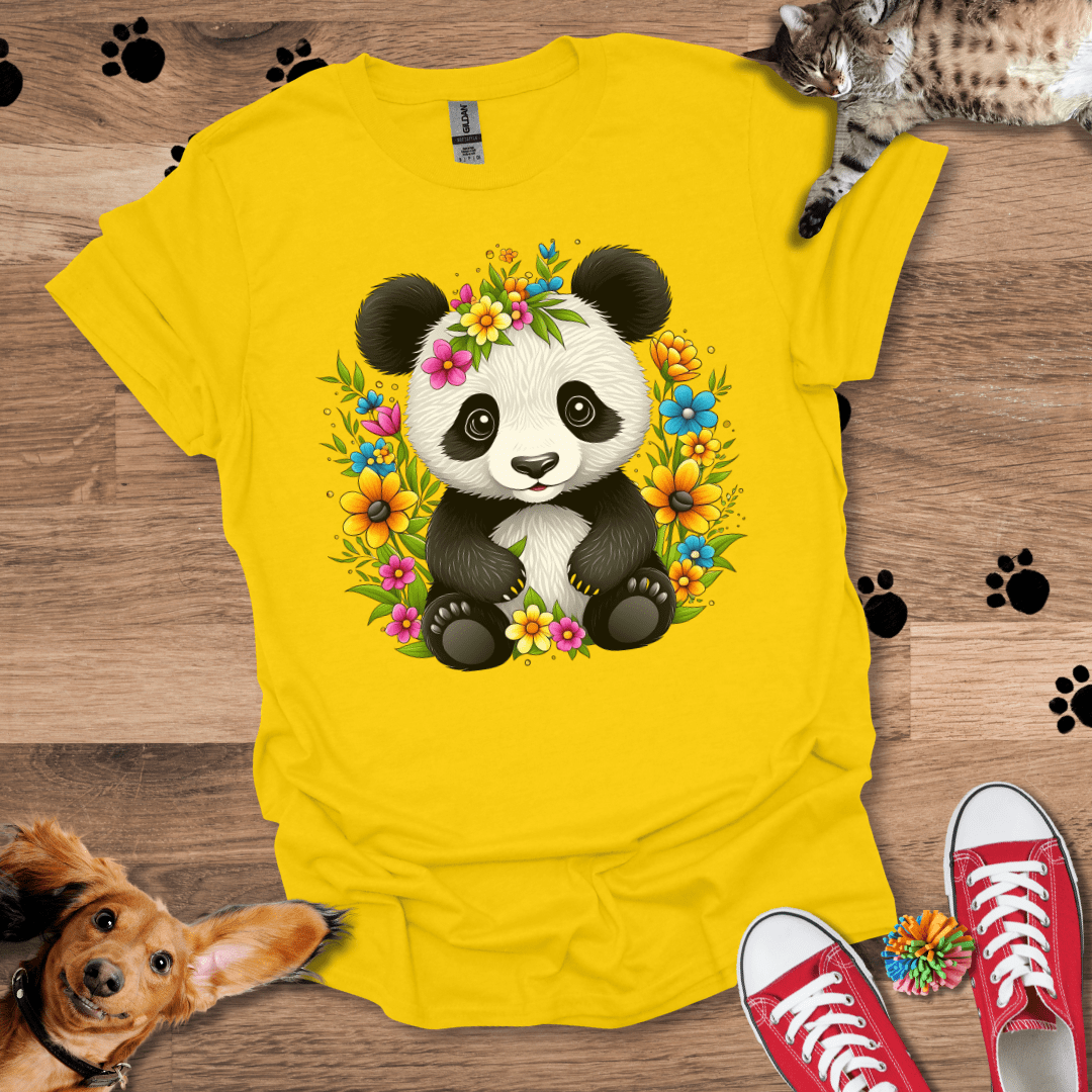 Panda Petals T-Shirt 048