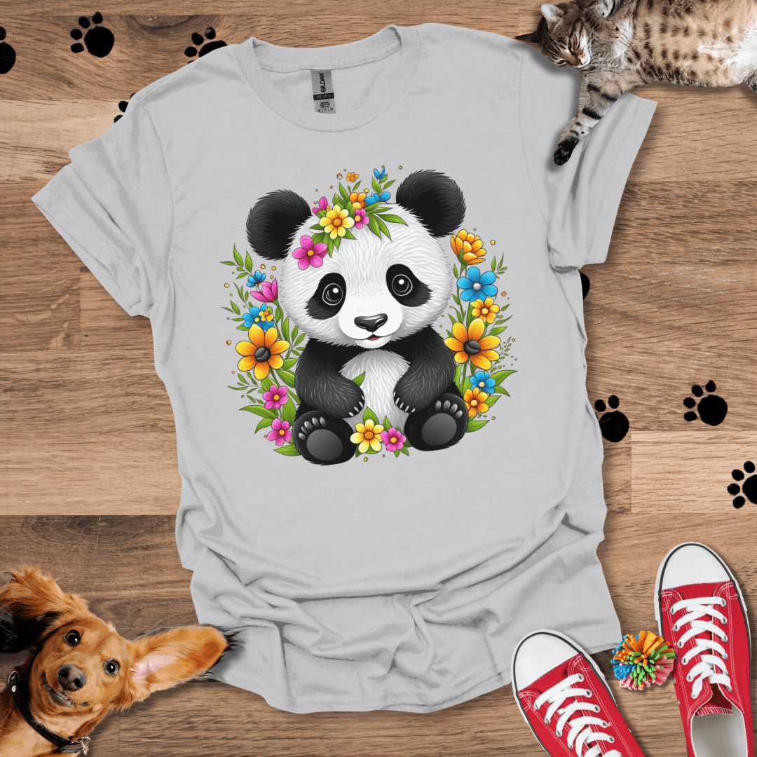 Panda Petals T-Shirt 048