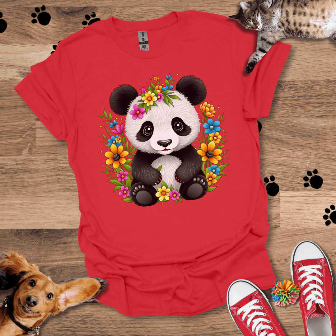 Panda Petals T-Shirt 048