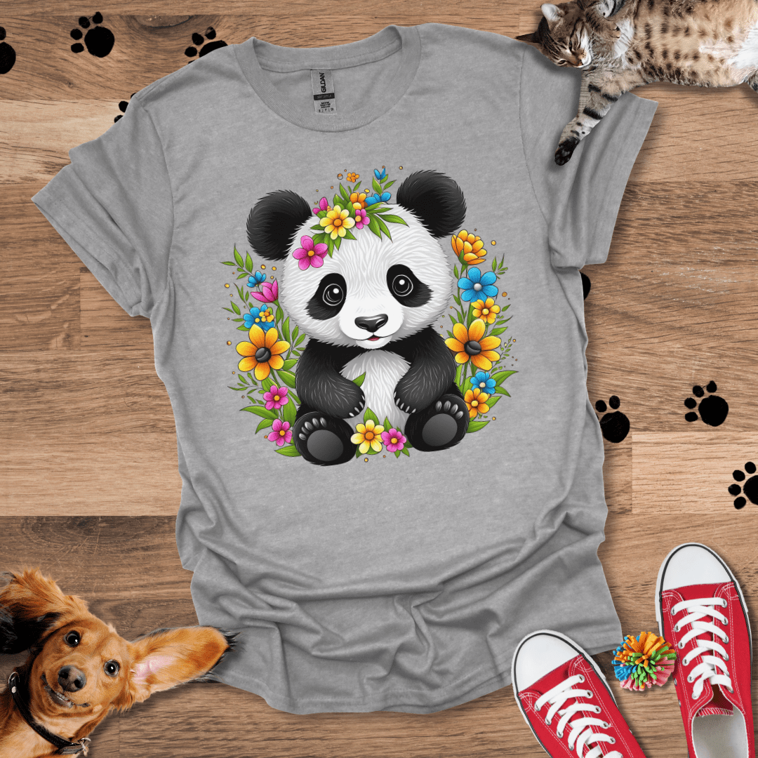 Panda Petals T-Shirt 048