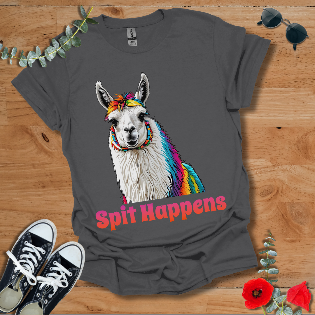 Rainbow Llama T-Shirt 052