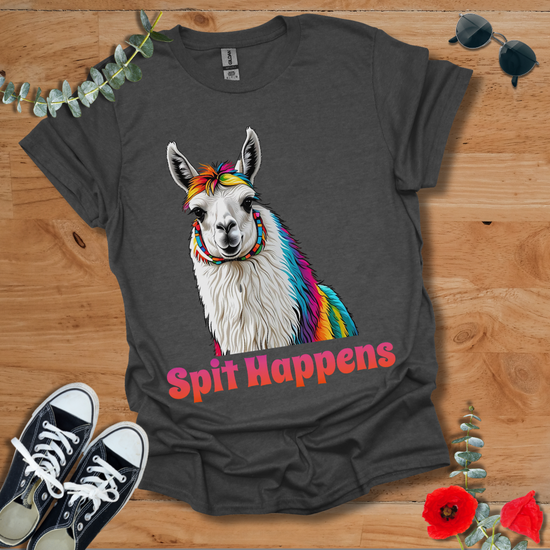 Rainbow Llama T-Shirt 052