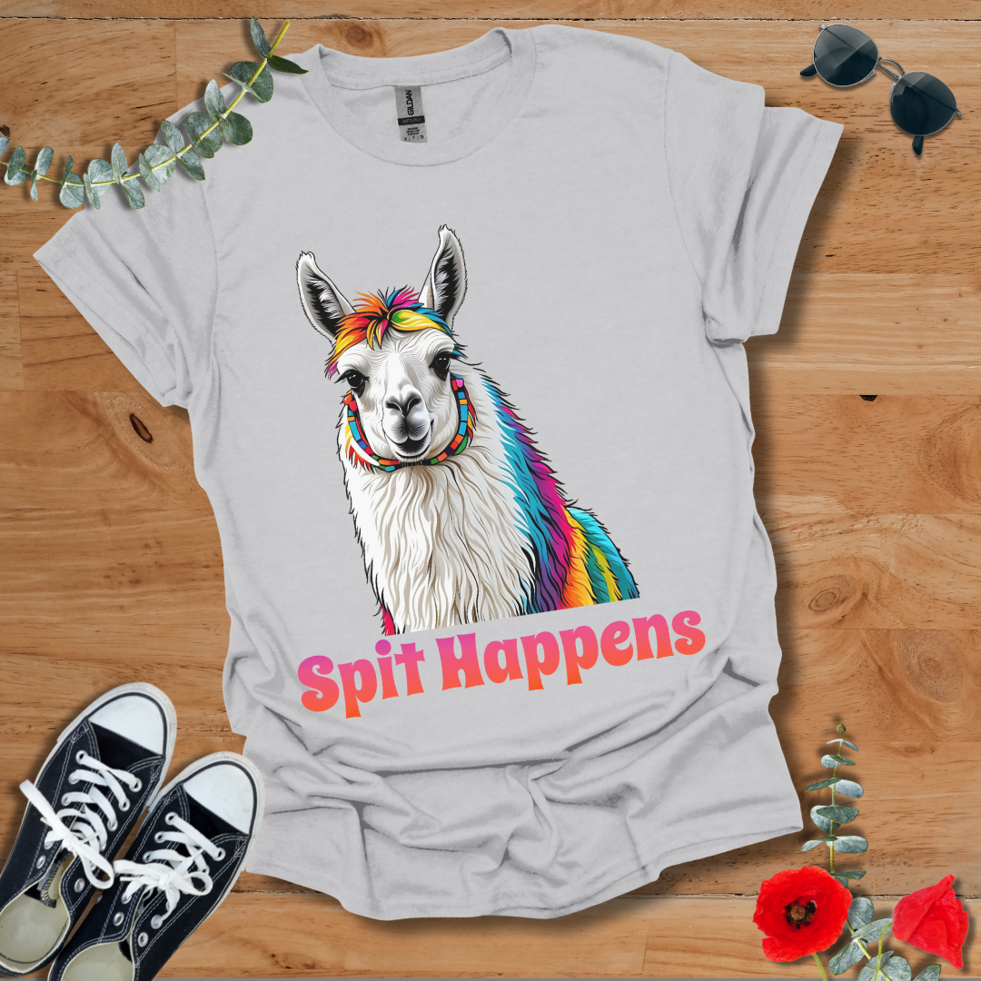 Rainbow Llama T-Shirt 052