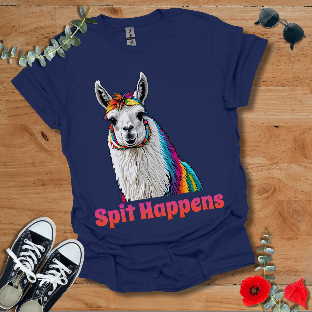 Rainbow Llama T-Shirt 052