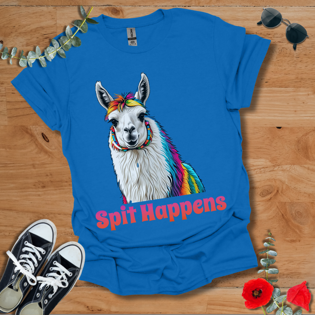 Rainbow Llama T-Shirt 052