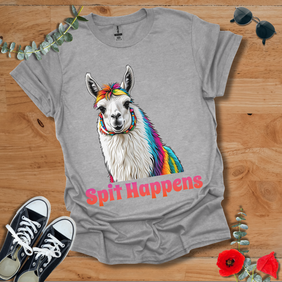 Rainbow Llama T-Shirt 052