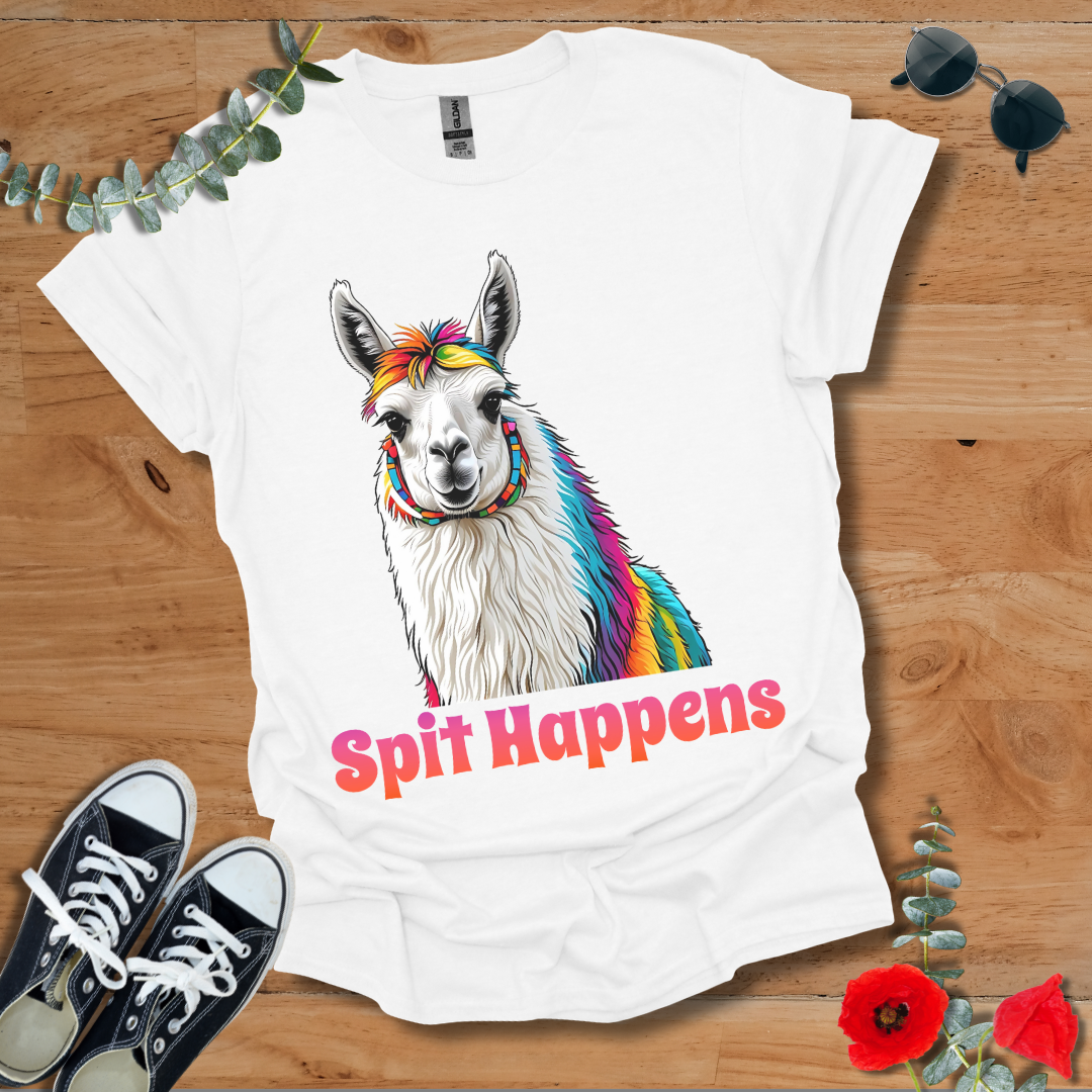 Rainbow Llama T-Shirt 052