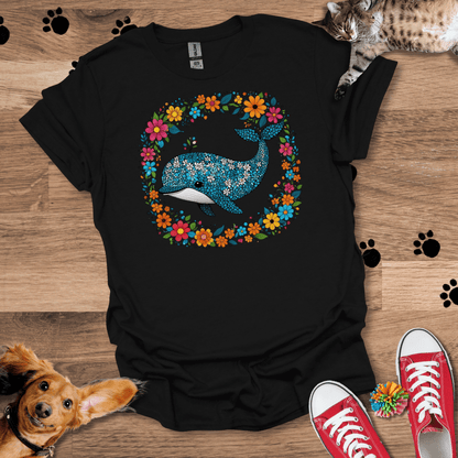 Whale Wreath T-Shirt 056