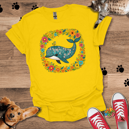 Whale Wreath T-Shirt 056