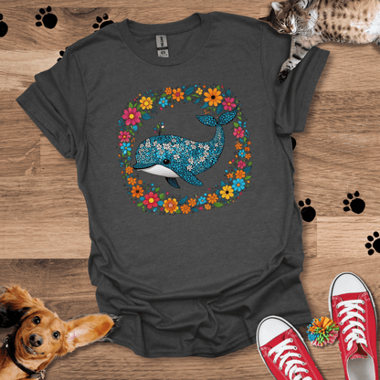 Whale Wreath T-Shirt 056