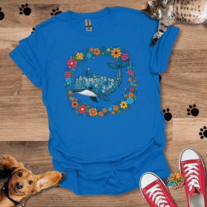 Whale Wreath T-Shirt 056