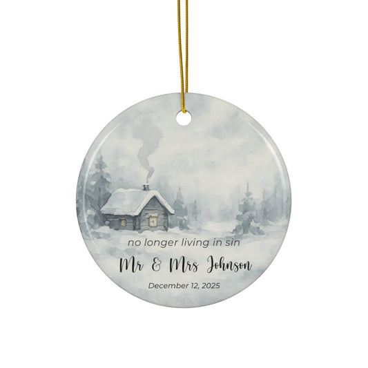 First Christmas Ornament – No Longer Living in Sin