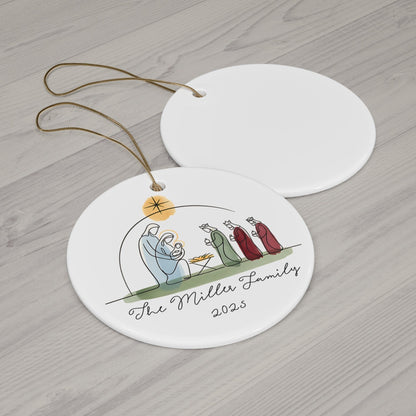 Minimalist Nativity Ornament