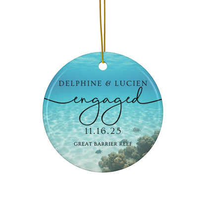 Personalized Engagement Ornament