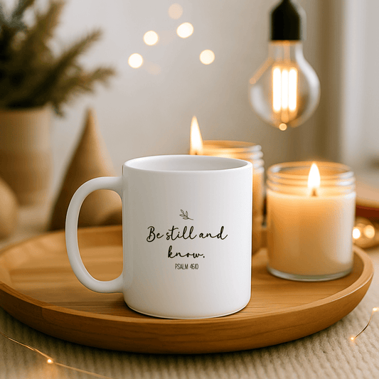 Be Still and Know Personalized Christian Mug