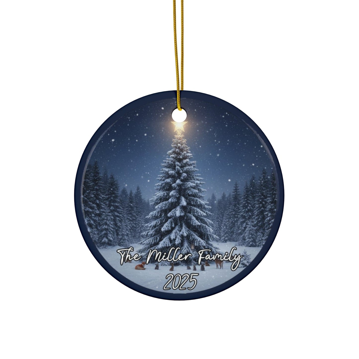 Starry Night Christmas Ornament