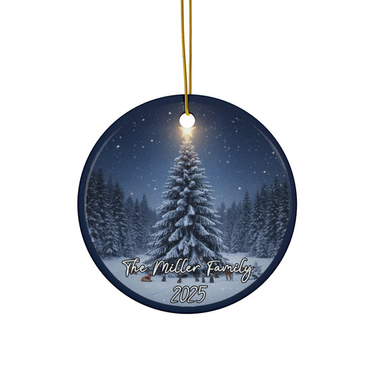 Starry Night Christmas Ornament