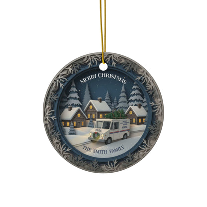 Mail Carrier Christmas Ornament – Personalized USPS Keepsake