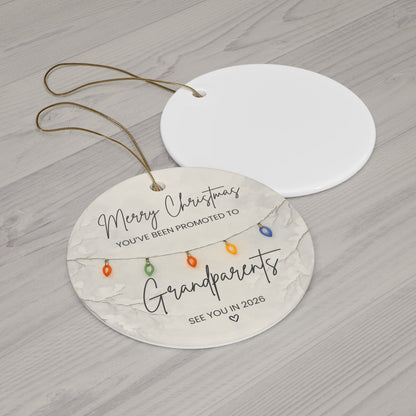 New Grandparents Christmas Ornament – Pregnancy Announcement Gift