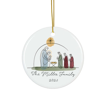 Minimalist Nativity Ornament