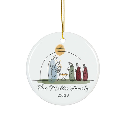 Minimalist Nativity Ornament