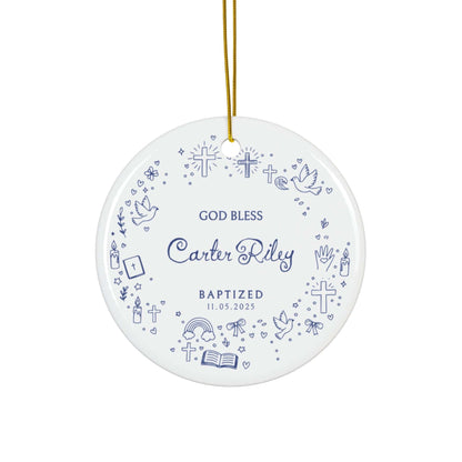 Baptism Doodle Ornament