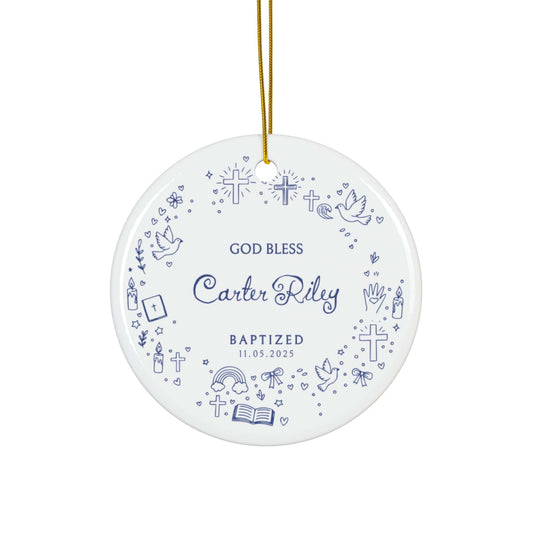 Baptism Doodle Ornament