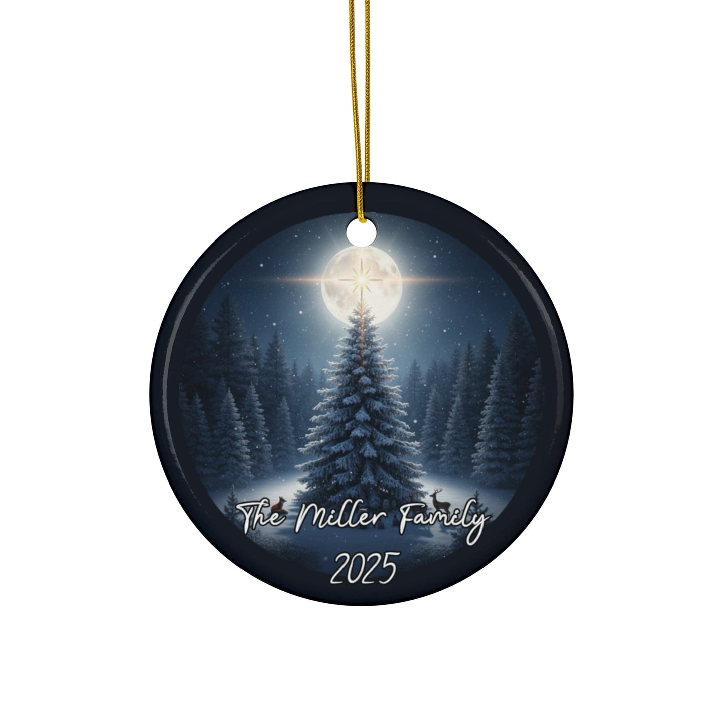 Lunar Star Christmas Ornament