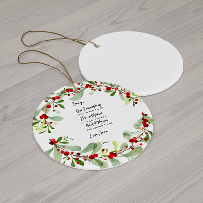Ceramic Friendship Ornament