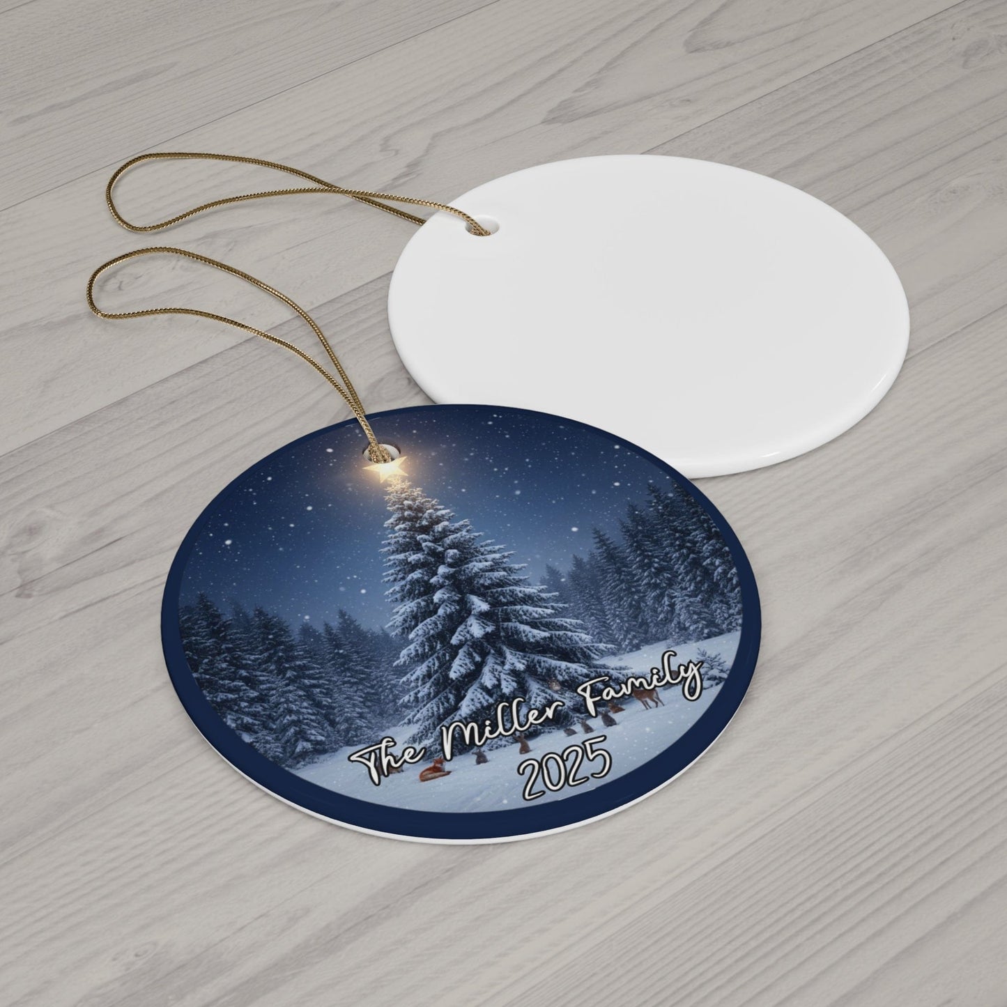 Starry Night Christmas Ornament