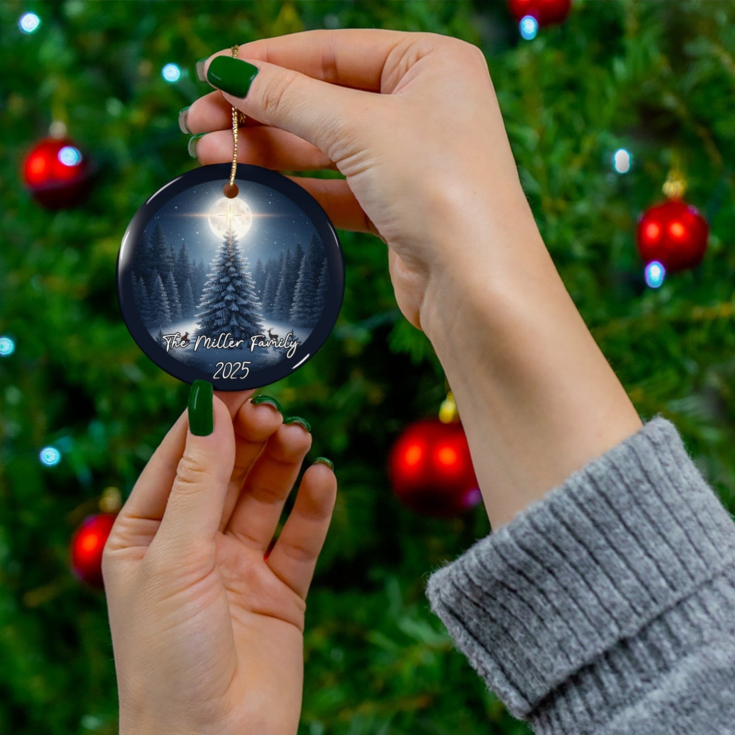 Lunar Star Christmas Ornament